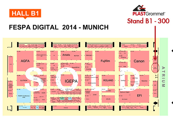 Our stand in Fespa 2014