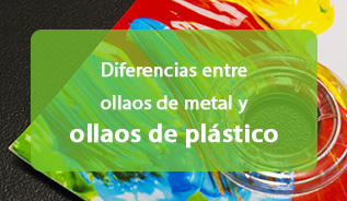 Diferencia ollaos de plastico y metal