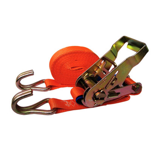 2 Hooks 350 cm 320 kg Self-Rolling Load Securing Lashing Strap with Ratchet 