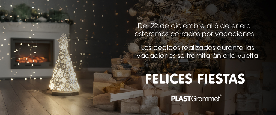 El equipo de PLASTGrommet les desea felices fiestas!